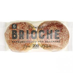 Brioche Hamburgerbröd Sesam - Garant 200g