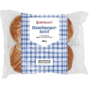 Hamburgerbröd 8-pack - Eldorado 456g