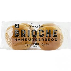 Hamburgerbröd Brioche 4-pack - Garant 200g